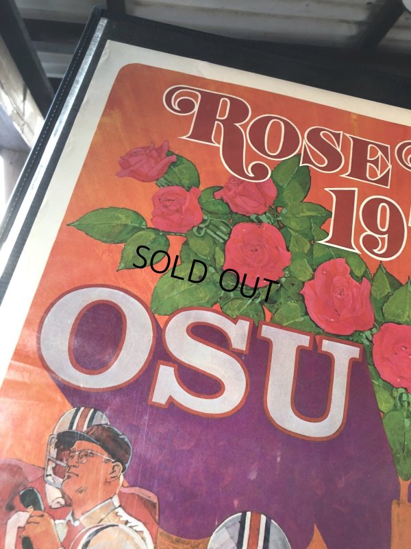 画像3: ROSE BOWL 1973 OSU vs USC Vintage Original Poster (R181) 