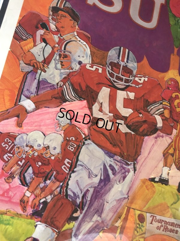 画像4: ROSE BOWL 1973 OSU vs USC Vintage Original Poster (R181) 