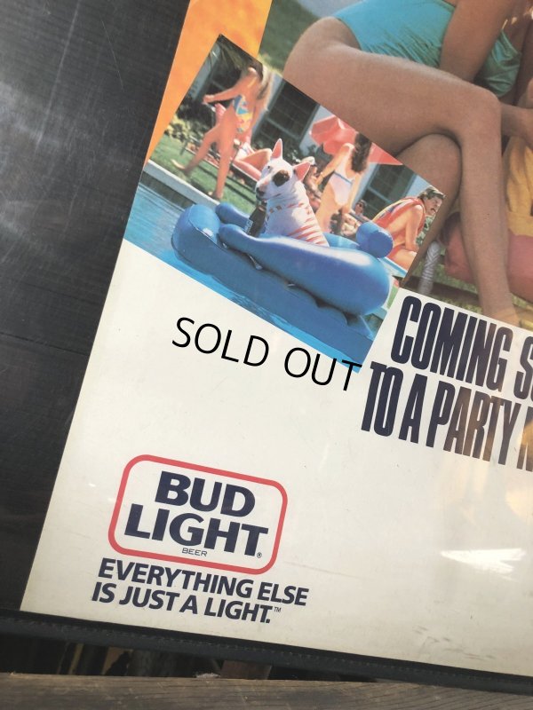画像6: 80s Vintage Budweiser Bud Light Spuds MacKenzie Store Display Poster Sign (B182)