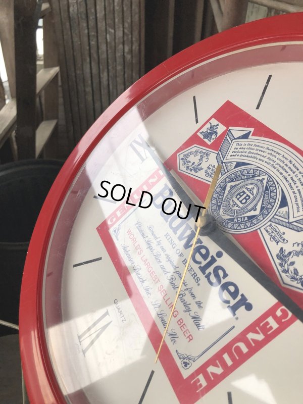 画像8: Vintage Budweiser Quartz Clock (B183) 