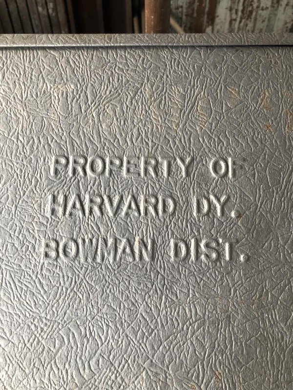 画像15: Vintage Galvanized Metal Dairy Milk Box (R185)