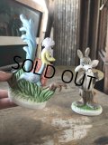 70s Vintage Ceramic Figurine Road Runner & Wile E. Coyote SET (R195) 