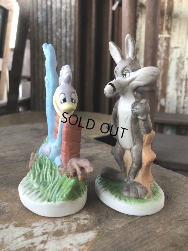 画像6: 70s Vintage Ceramic Figurine Road Runner & Wile E. Coyote SET (R195) 