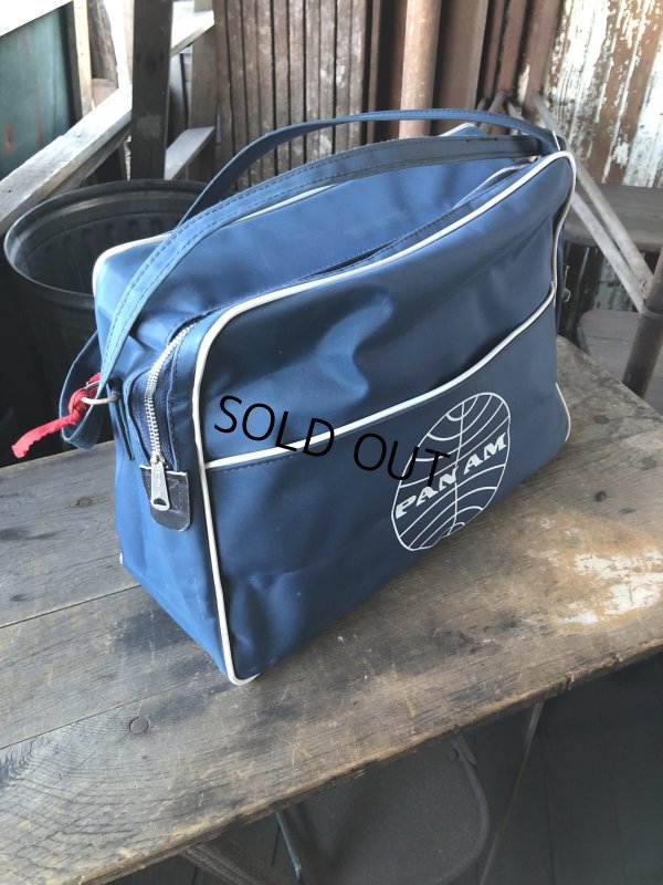 画像2: 70s Vintage PAN AM Airline Bag (R204) 
