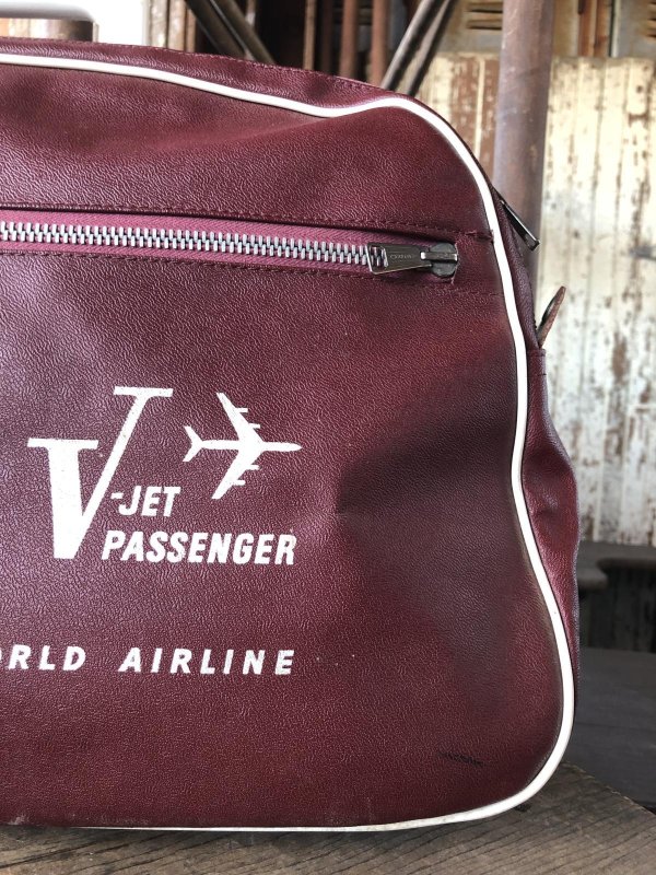 画像3: 60s Vintage Qantas V-Jet Passenger Airline Bag (R206)