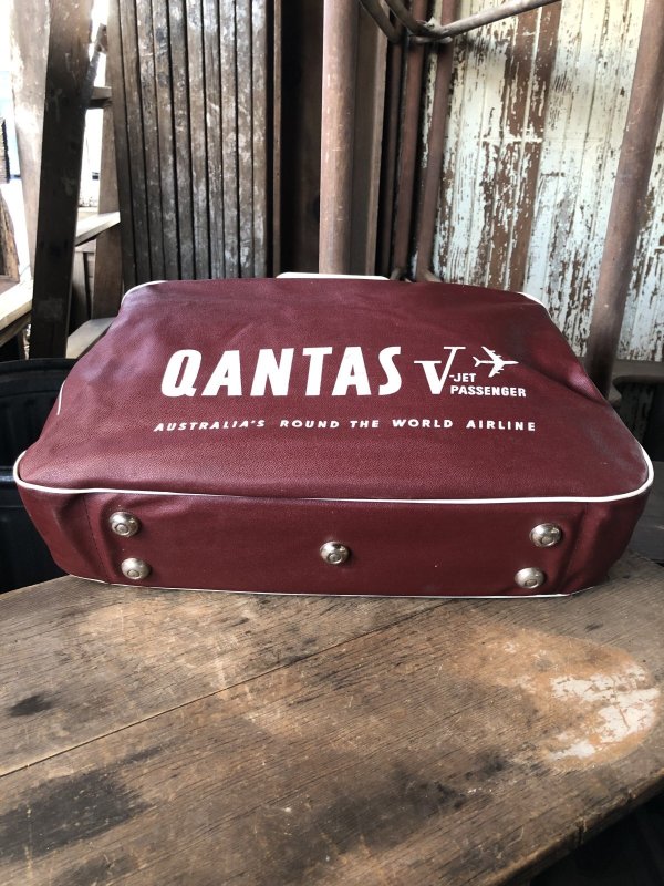 画像6: 60s Vintage Qantas V-Jet Passenger Airline Bag (R206)