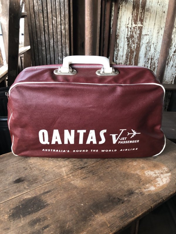 画像5: 60s Vintage Qantas V-Jet Passenger Airline Bag (R206)