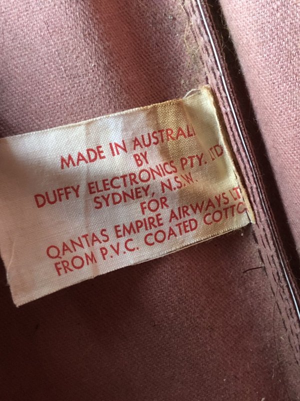 画像14: 60s Vintage Qantas V-Jet Passenger Airline Bag (R206)