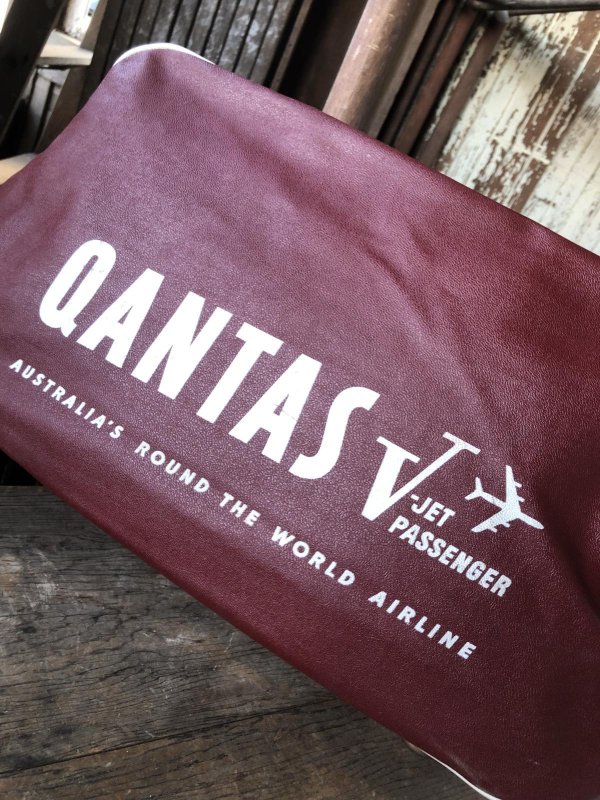 画像15: 60s Vintage Qantas V-Jet Passenger Airline Bag (R206)