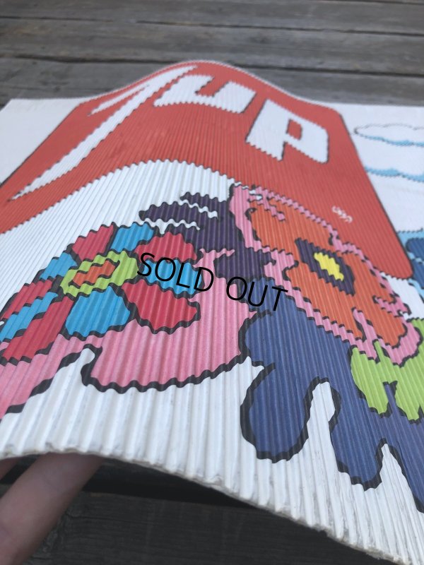 画像4: Vintage 7UP x Peter Max Cardboard Store Sign (R208)