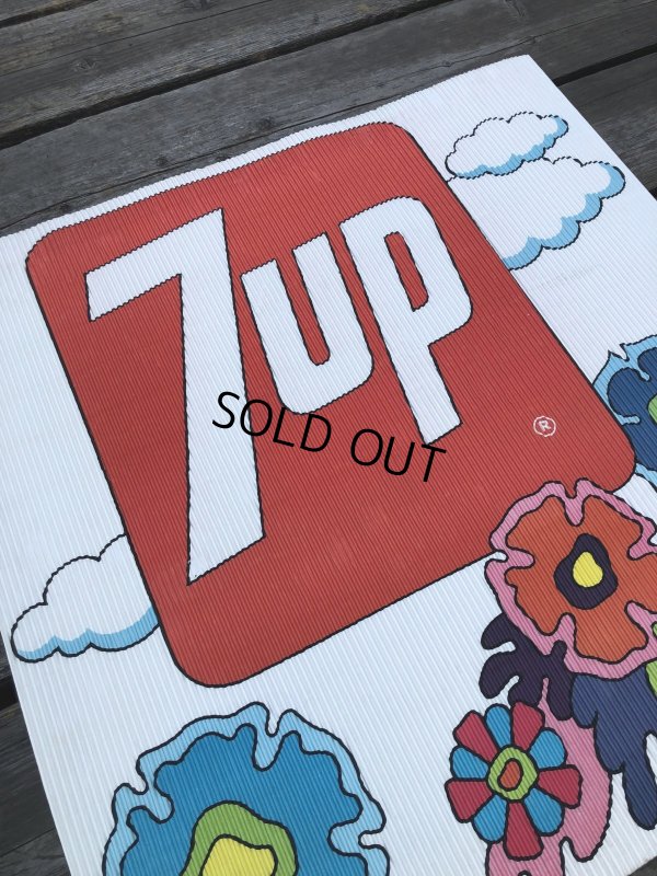 画像8: Vintage 7UP x Peter Max Cardboard Store Sign (R208)