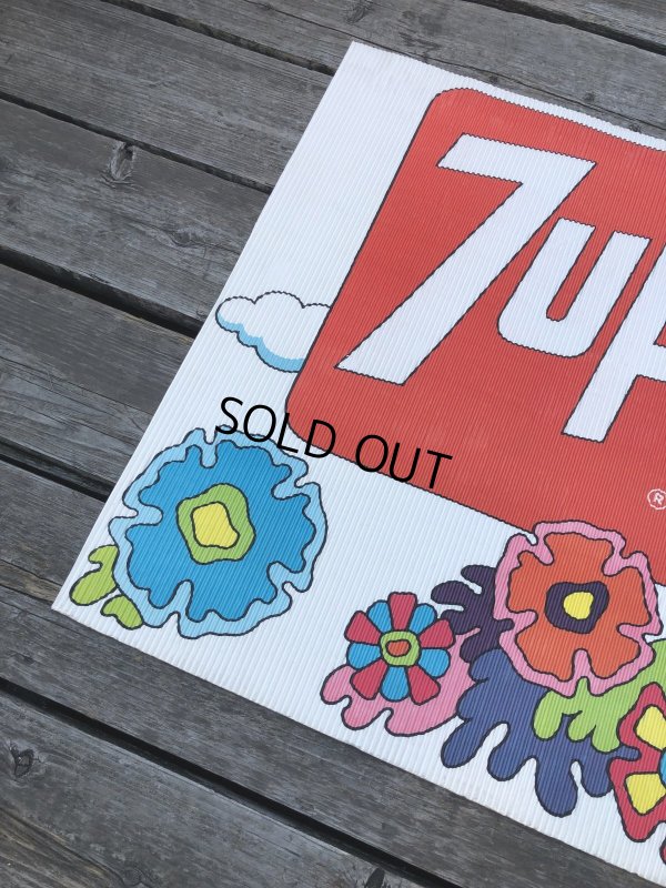 画像13: Vintage 7UP x Peter Max Cardboard Store Sign (R208)