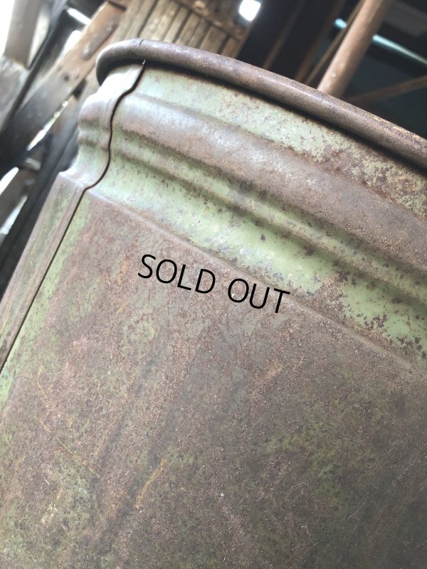 画像8: Vintage Industrial Metal Trush Can (R212)