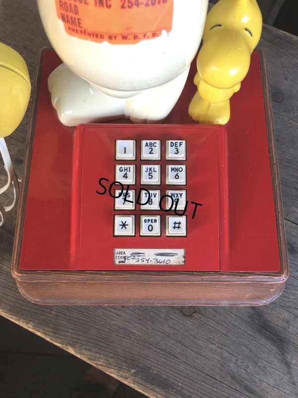 画像8: 70s Vintage Phone Snoopy And Woodstock (C075)