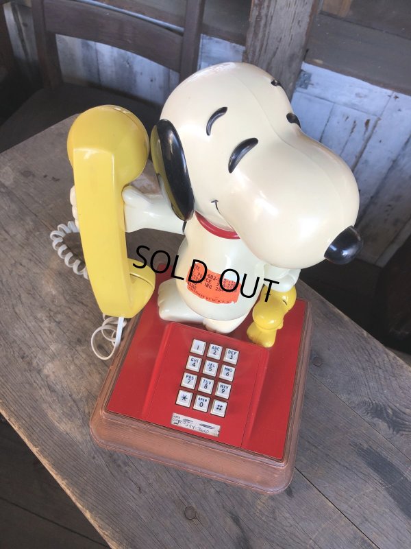 画像2: 70s Vintage Phone Snoopy And Woodstock (C075)