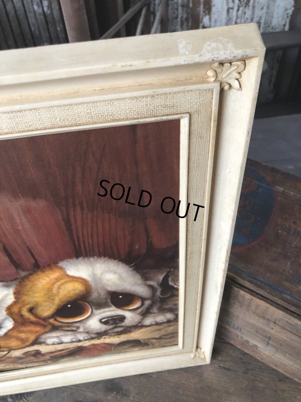 画像4: 60s GIG Vintage Big Eye  Pity Puppy Art (R227)