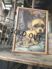 60s GIG Vintage Big Eye Pity Puppy Art (R230)