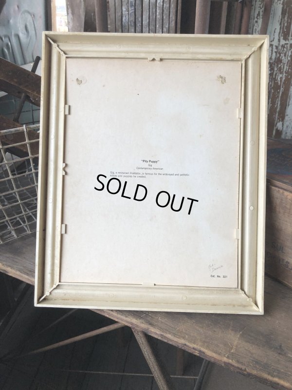 画像9: 60s GIG Vintage Big Eye  Pity Puppy Art (R227)