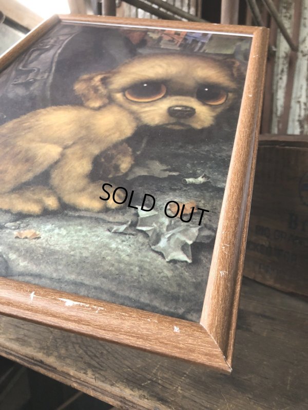画像5: 60s GIG Vintage Big Eye Pity Puppy Art (R230)