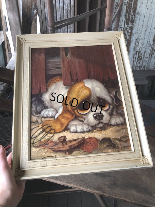 画像12: 60s GIG Vintage Big Eye  Pity Puppy Art (R227)