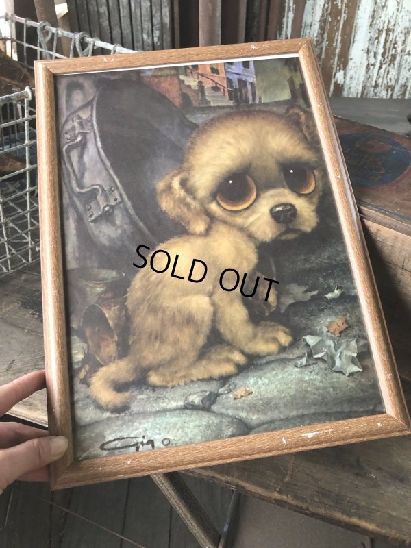 画像11: 60s GIG Vintage Big Eye Pity Puppy Art (R230)