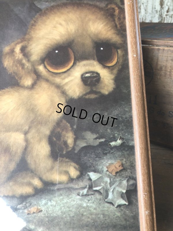 画像7: 60s GIG Vintage Big Eye Pity Puppy Art (R230)