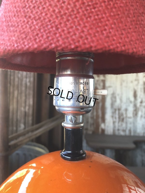 画像9: Vintage Mid-Century Hippie Smiley Happy Face Ceramic Table Lamp (R233)