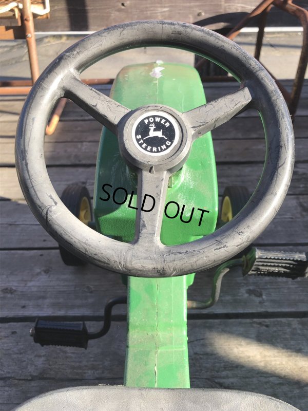 画像11: Vintage Ertl JOHN DEERE TRACTOR Pedal Car Kids Ride On 7600 (R235)