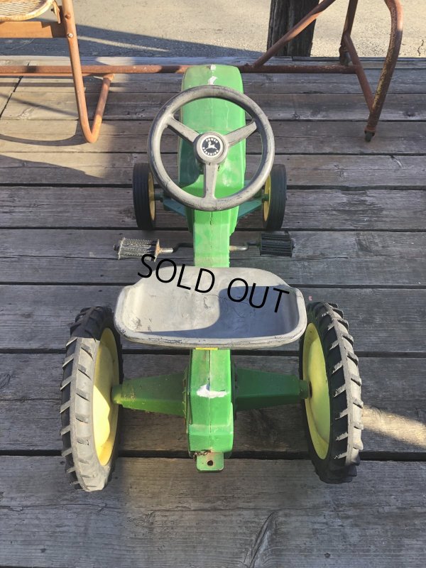 画像10: Vintage Ertl JOHN DEERE TRACTOR Pedal Car Kids Ride On 7600 (R235)