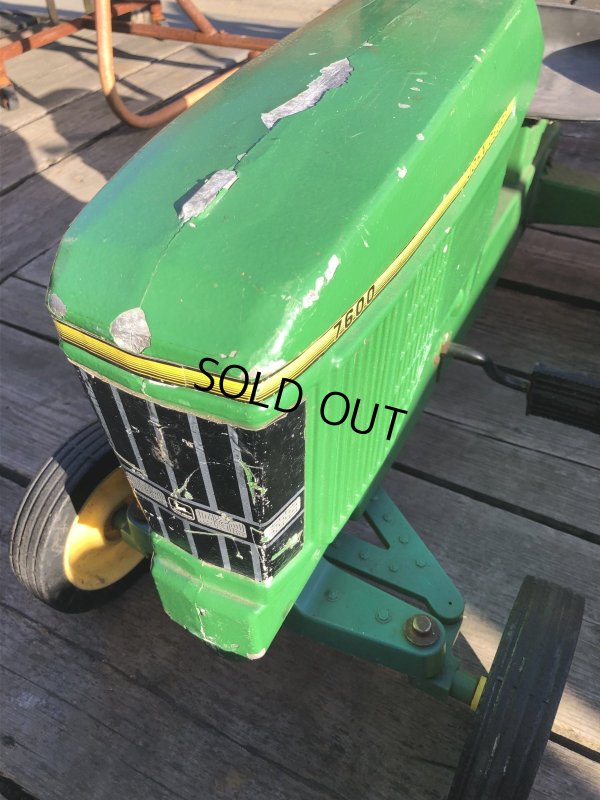 画像24: Vintage Ertl JOHN DEERE TRACTOR Pedal Car Kids Ride On 7600 (R235)