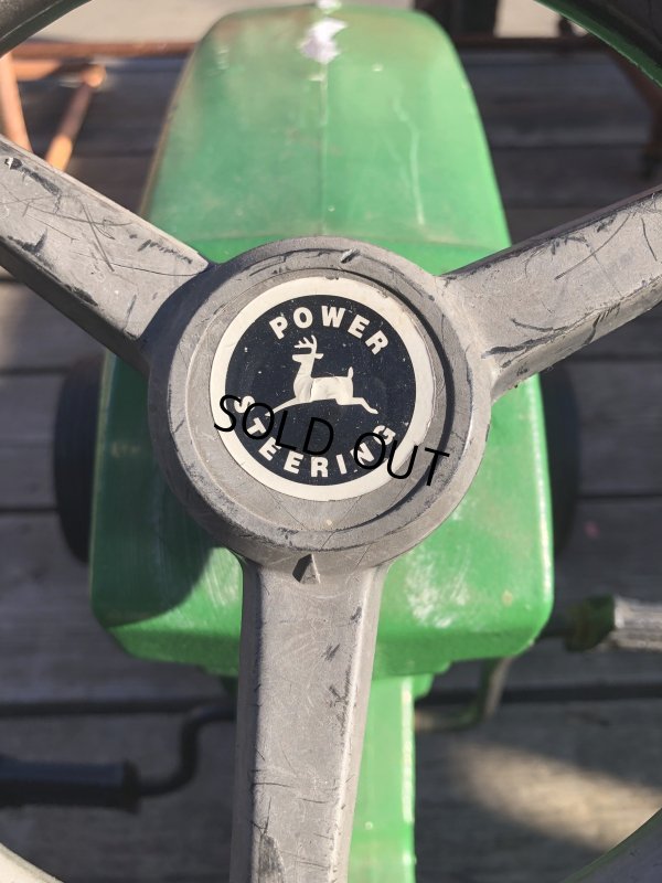 画像12: Vintage Ertl JOHN DEERE TRACTOR Pedal Car Kids Ride On 7600 (R235)