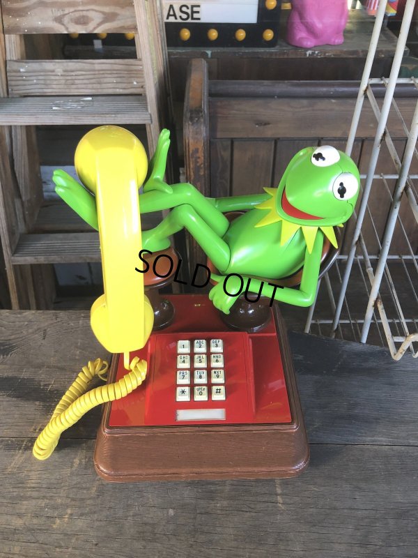 画像7: 80s Vintage The Muppets Show KERMIT THE FROG Phone (R237)