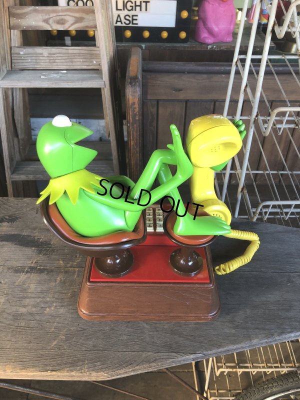 画像10: 80s Vintage The Muppets Show KERMIT THE FROG Phone (R237)