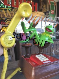 80s Vintage The Muppets Show KERMIT THE FROG Phone (R237)