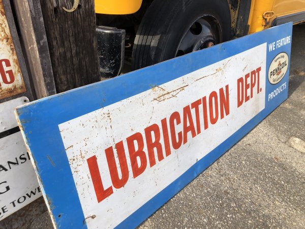 画像14: 【店舗引き取り限定】 Vintage Pennzoil Oil Safe Lubrication Huge Store Display Sign (R238)