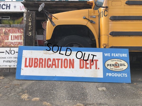 画像3: 【店舗引き取り限定】 Vintage Pennzoil Oil Safe Lubrication Huge Store Display Sign (R238)