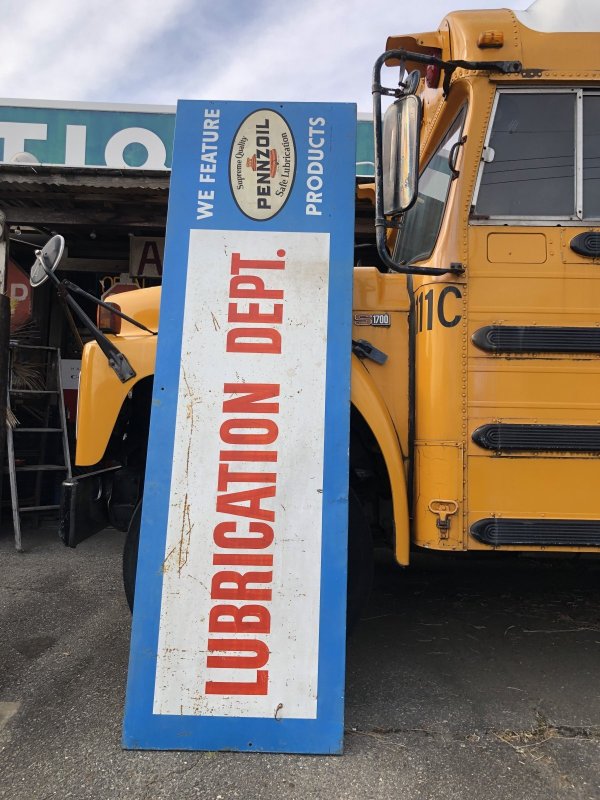 画像16: 【店舗引き取り限定】 Vintage Pennzoil Oil Safe Lubrication Huge Store Display Sign (R238)
