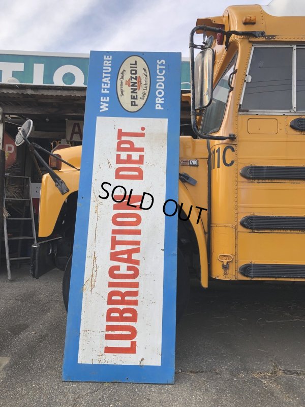 画像16: 【店舗引き取り限定】 Vintage Pennzoil Oil Safe Lubrication Huge Store Display Sign (R238)