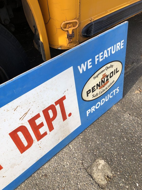 画像6: 【店舗引き取り限定】 Vintage Pennzoil Oil Safe Lubrication Huge Store Display Sign (R238)