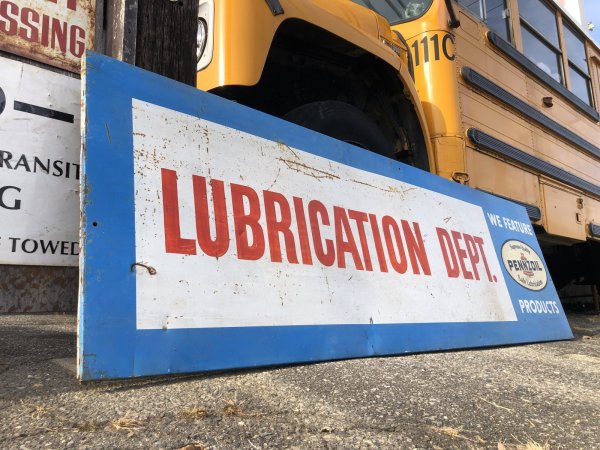 画像13: 【店舗引き取り限定】 Vintage Pennzoil Oil Safe Lubrication Huge Store Display Sign (R238)