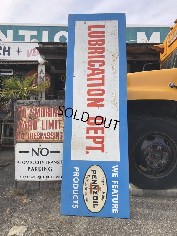 画像18: 【店舗引き取り限定】 Vintage Pennzoil Oil Safe Lubrication Huge Store Display Sign (R238)