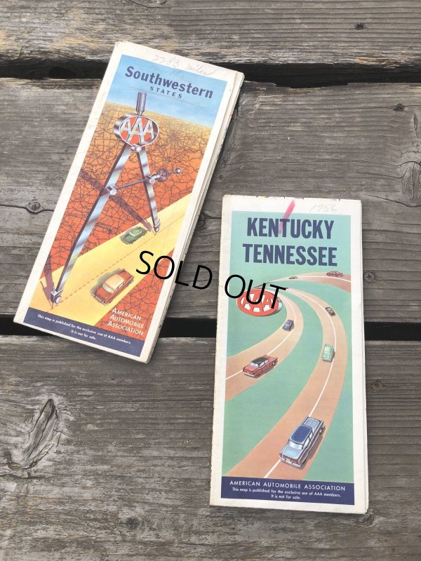 画像1: Vintage Road Map AAA (R251) 