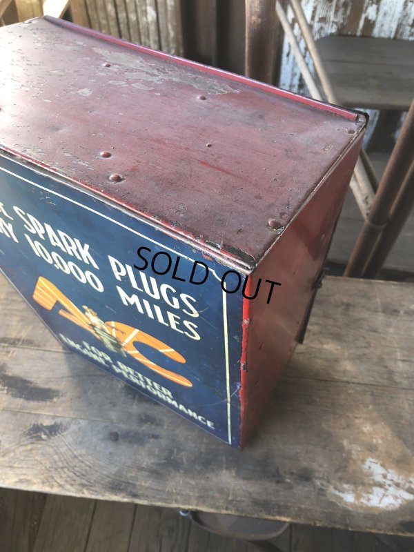 画像19: Vintage AC Spark Plugs Metal Advertising Cabinet Display Case Sign (R257)