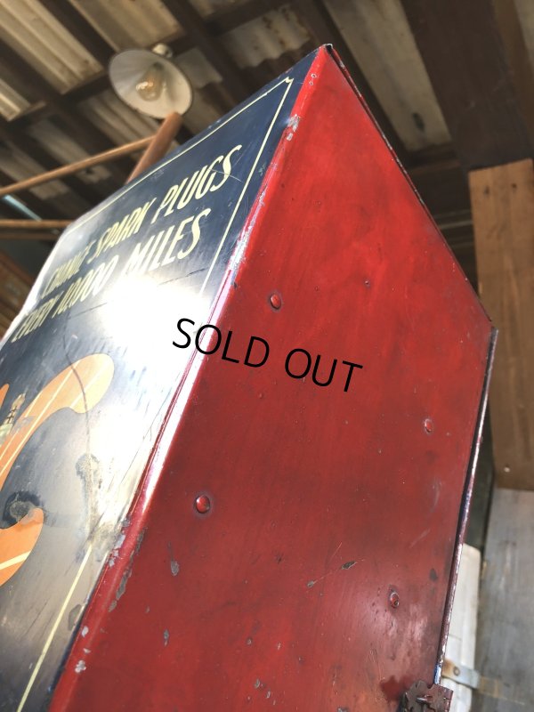 画像20: Vintage AC Spark Plugs Metal Advertising Cabinet Display Case Sign (R257)