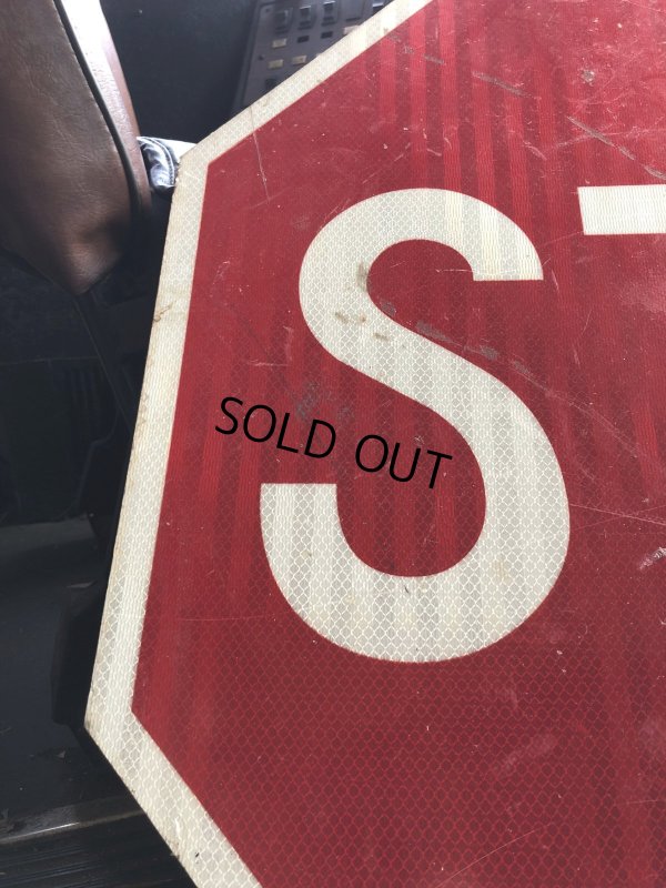 画像6: Vintage Road Street Sign STOP (R269)