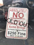 Vintage Road Street Sign ＄250 Fine (R265)