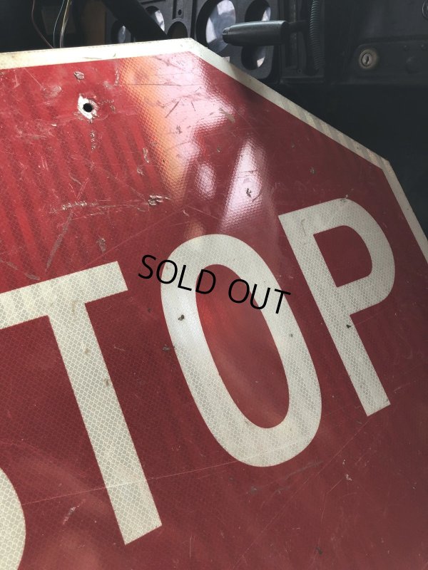 画像5: Vintage Road Street Sign STOP (R269)