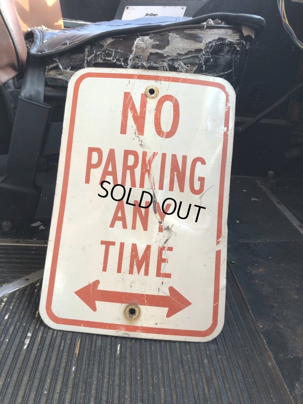 画像1: Vintage Road Street Sign NO PARKING ANY TIME ⇔ (R263)
