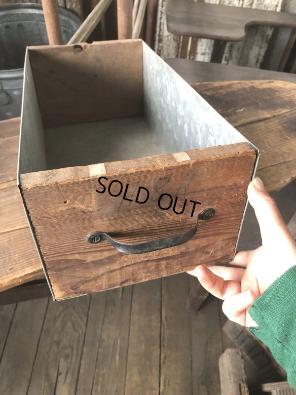 画像10: Vintage Primitive Cabinet Drawers (R292)