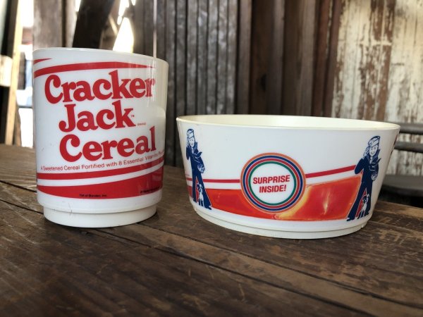 画像5: 80s Vintage Cracker Jack Cereal Bowl & Mug Cup SET (R298)